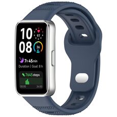 Cinturino in silicone con fibbia inversa per Huawei Band 10/9/8 (blu topazio)