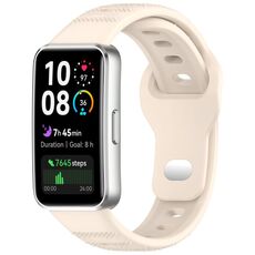 Cinturino in silicone con fibbia inversa per Huawei Band 10/9/8 (Starlight)