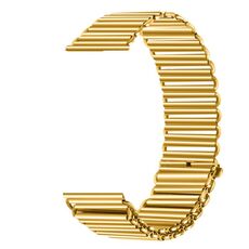 Cinturino per orologio in acciaio inossidabile con fibbia a fionda da 18 mm (oro)