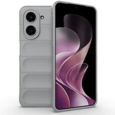 For Redmi A5 4G 171.7mm / Xiaomi Poco C71 Magic Shield TPU + Flannel Phone Case(Grey)