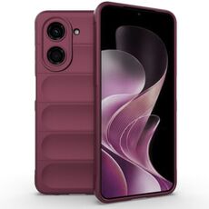 For Redmi A5 4G 171.7mm / Xiaomi Poco C71 Magic Shield TPU + Flannel Phone Case(Wine Red)