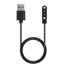 Cavo di ricarica magnetico con porta USB per Xiaomi Haylou Solar LS05 xDfind, con protezione da chip, lunghezza: 1 m (nero)