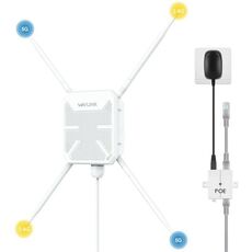 Ripetitore AP WAVLINK WN588HA2, amplificatore di segnale WiFi, extender WiFi dual band AC1200, spina: spina UK