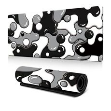 Tappetino per mouse con sfumatura di colori fluidi astratti, in gomma antiscivolo, per ufficio e giochi, 300x700x3 mm (n. 2)