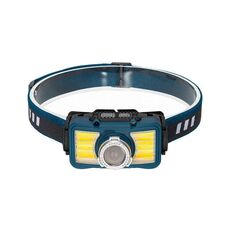 E-SMARTER W6100A Mini lampada frontale a LED con sensore d'onda COB Lampada frontale luminosa per pesca e avventure all'aperto (blu)