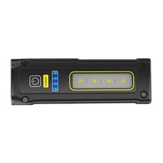 Lampada da lavoro COB E-SMARTER STD01 con indicatore di potenza, luce di riparazione di emergenza per esterni con mini torcia LED magnetica (nera)