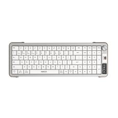Tastiera silenziosa IMICE AN-800 con struttura a forbice, wireless Bluetooth a doppia modalità (bianca)