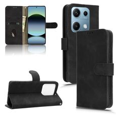 For Redmi Note 14S / Note 13 Pro 4G Skin Feel Magnetic Flip Leather Phone Case(Black)