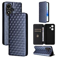 For Honor Play 50 / Play 50m Cubic Grid Texture Flip Leather Phone Case(Blue)