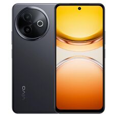 vivo Y300i, 12 GB + 256 GB, Face ID / impronta digitale laterale, 6,68 pollici Android 15 OriginOS 5 Snapdragon 4 Gen 2 Octa Core, OTG, NFC, rete: 5G (nero)