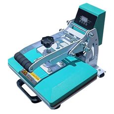 Macchina per timbratura manuale per trasferimento termico su magliette e vestiti, dimensioni: 23x30 cm, spina UK (verde)