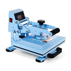 Macchina per timbratura manuale per trasferimento termico su magliette e vestiti, dimensioni: 23x30 cm, spina AU (blu)