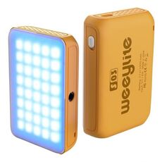 Luce RGB portatile Weeylite S03 per video in streaming live e fotografia, luce di riempimento a colori (gialla)