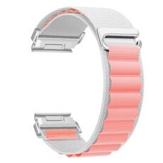 Per cinturino in nylon a sgancio rapido da 22 mm Gamin (bianco rosa)