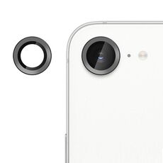 Pellicola in vetro temperato ultrasottile per obiettivo della fotocamera individuale Klebol No Flicker per iPhone 16e (nero)