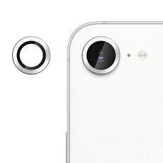 Pellicola in vetro temperato ultrasottile per obiettivo della fotocamera individuale Klebol No Flicker per iPhone 16e (argento)