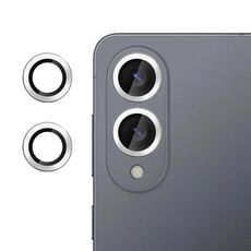 Per Samsung Galaxy S25 Edge 5G Klebol Pellicola in vetro temperato ultrasottile anti-sfarfallio per obiettivo della fotocamera individuale (argento)