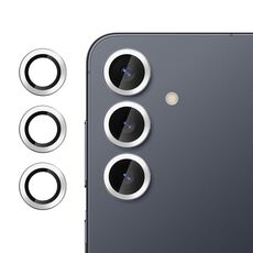 Per Samsung Galaxy S25+ 5G Klebol Pellicola in vetro temperato ultrasottile anti-sfarfallio per obiettivo della fotocamera individuale (argento)
