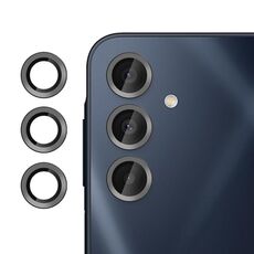 Per Samsung Galaxy A16 5G Klebol Pellicola in vetro temperato ultrasottile anti-sfarfallio per obiettivo della fotocamera individuale (nero)