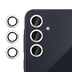 Per Samsung Galaxy A35 5G Klebol Pellicola in vetro temperato ultrasottile anti-sfarfallio per obiettivo della fotocamera individuale (argento)