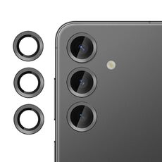 Per Samsung Galaxy S24+ 5G Klebol Pellicola in vetro temperato ultrasottile anti-sfarfallio per obiettivo della fotocamera individuale (nero)