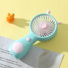 Cute Small Snail Handheld USB Rechargeable Fan Portable Mini Compact Pocket Fan(Blue)