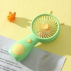 Ventilatore portatile a forma di piccola lumaca, ricaricabile tramite USB, mini ventilatore tascabile compatto (verde)