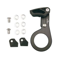 Deragliatore anteriore per bicicletta, piastra singola, positivo, negativo, guida catena, colore: albero centrale BB, modello nero