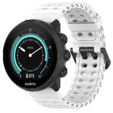 Cinturino per orologio in silicone con fibbia a doppio ardiglione Ocean da 22 mm (bianco)