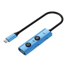YCE V295 Adattatore HUB USB-C / Type-C 5 in 1 con docking station AI (blu)