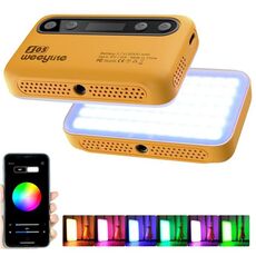 Lampada di riempimento portatile per telefono con controllo app Weeylite S05, video in streaming live, fotografia, luce di riempimento RGB a colori completi (giallo)