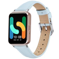 Cinturino in vera pelle per Samsung Galaxy Fit3 Slim (blu cielo)