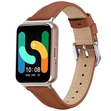 Cinturino in vera pelle per Samsung Galaxy Fit3 Slim (marrone)