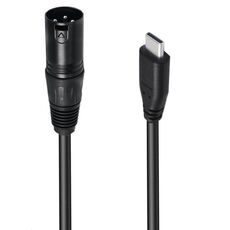 Cavo adattatore audio per microfono JUNSUNMAY da tipo C maschio a XLR femmina, lunghezza: 1 m