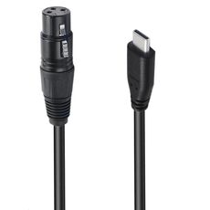 Cavo adattatore audio per microfono JUNSUNMAY da tipo C maschio a XLR maschio, lunghezza: 1 m