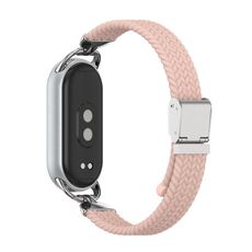 Per Xiaomi Smart Band 10/9/8 Cinturino per orologio in nylon intrecciato a due sezioni con testa in metallo (sabbia in polvere)