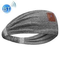 Cuffie con archetto Bluetooth Maschera per dormire per allenamento con traversina laterale Corsa (grigio canapa)