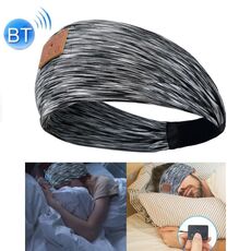 Cuffie per dormire ad asciugatura rapida con archetto wireless Bluetooth con altoparlanti HD (striscia nera)