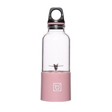 Bingo Mini spremiagrumi portatile Home 6 Testina di coltello Ricarica tazza di succo elettrica (Macaron rosa)