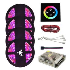 Striscia LED RGB da 4 pezzi 20M 2835 Lampade a LED Nastro LED SMD RGB impermeabile