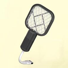 USB Electric Mosquito Swatter Mosquito Lamp 2-in-1 Repellente per zanzare (nero)