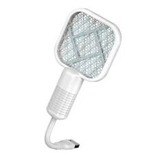 USB Electric Mosquito Swatter Mosquito Lamp 2-in-1 Repellente per zanzare (bianco)