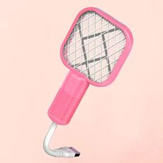 USB Electric Mosquito Swatter Mosquito Lamp 2-in-1 Repellente per zanzare (rosa)
