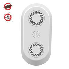 Repellente per zanzare ad ultrasuoni Repellente per insetti elettronico multifunzionale Spina americana (bianca)