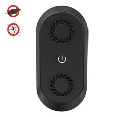 Repellente per zanzare ad ultrasuoni Repellente per insetti elettronico multifunzionale Spina UK (nero)