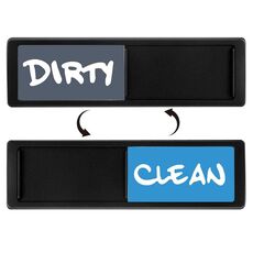 Magnete per lavastoviglie Clean Dirty Sign Magnete per frigorifero a doppia faccia (nero-grigio blu)