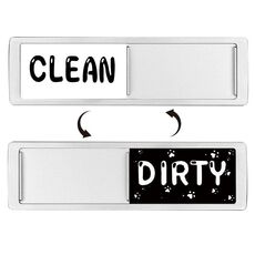 Magnete per lavastoviglie Clean Dirty Sign Magnete per frigorifero a doppia faccia (argento - artiglio di gatto)