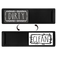 Magnete per lavastoviglie Clean Dirty Sign Magnete per frigorifero a doppia faccia (grigio nero)