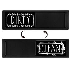 Magnete per lavastoviglie Clean Dirty Sign Magnete per frigorifero a doppia faccia (cornice nera nera)