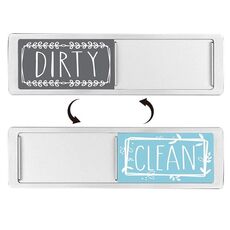 Magnete per lavastoviglie Clean Dirty Sign Magnete per frigorifero a doppia faccia (grigio argento blu)